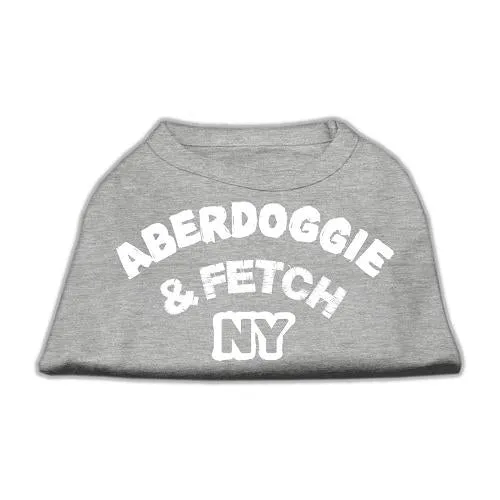 Aberdoggie NY Screenprint Shirts Grey Lg (14)