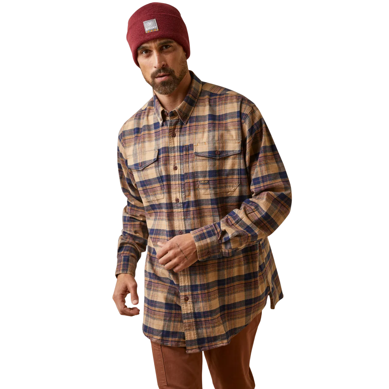 Ariat Men's Rebar Flannel DuraStretch Work Shirt