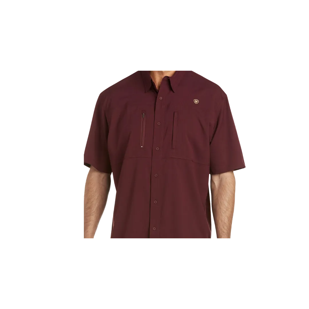 Ariat Men's Venttek Classic Fit Malbec Shirt