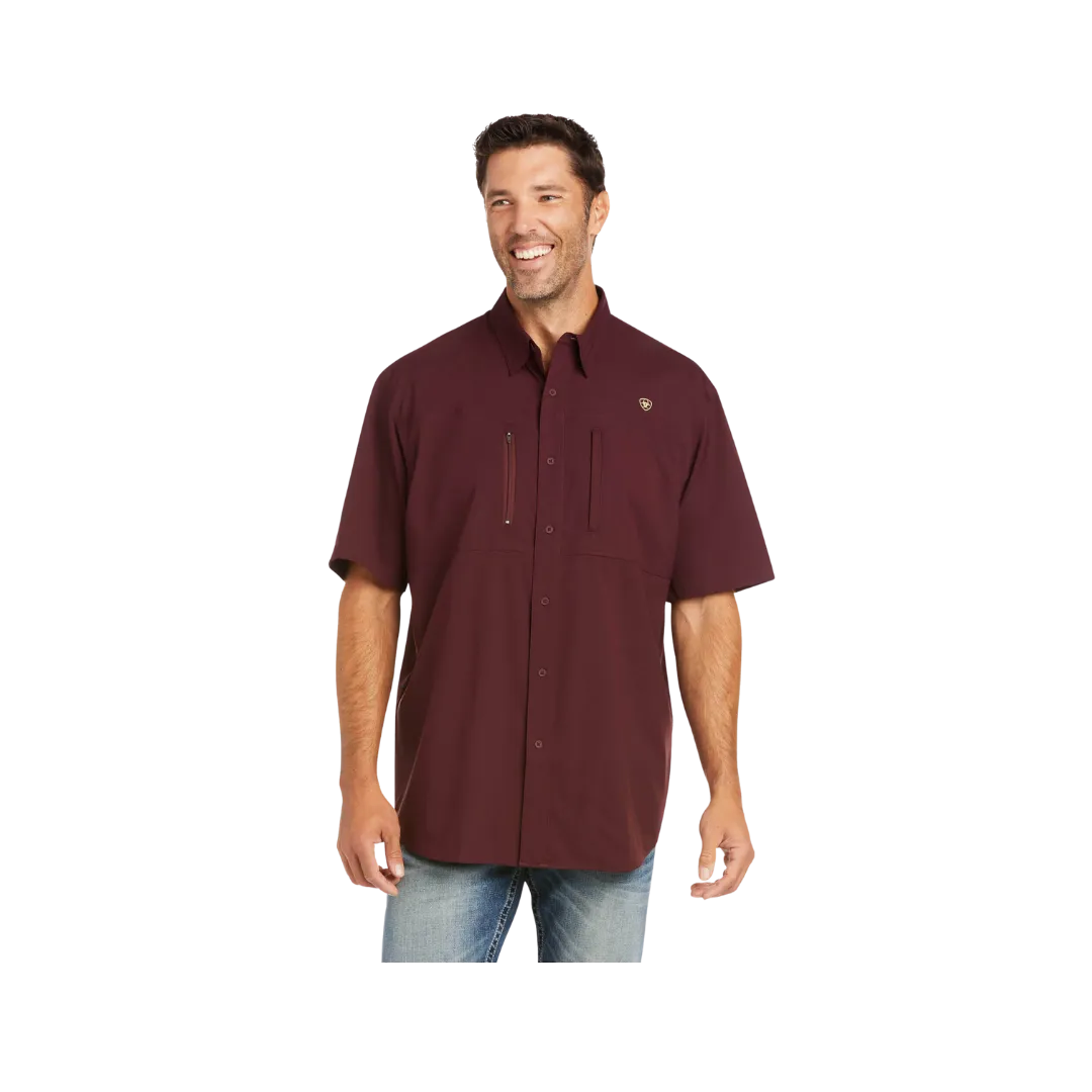 Ariat Men's Venttek Classic Fit Malbec Shirt