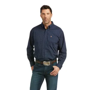 Ariat Pancho Stretch Class Fit Button-Down Shirt - Navy