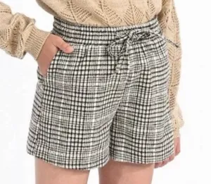 Beige Woven Shorts