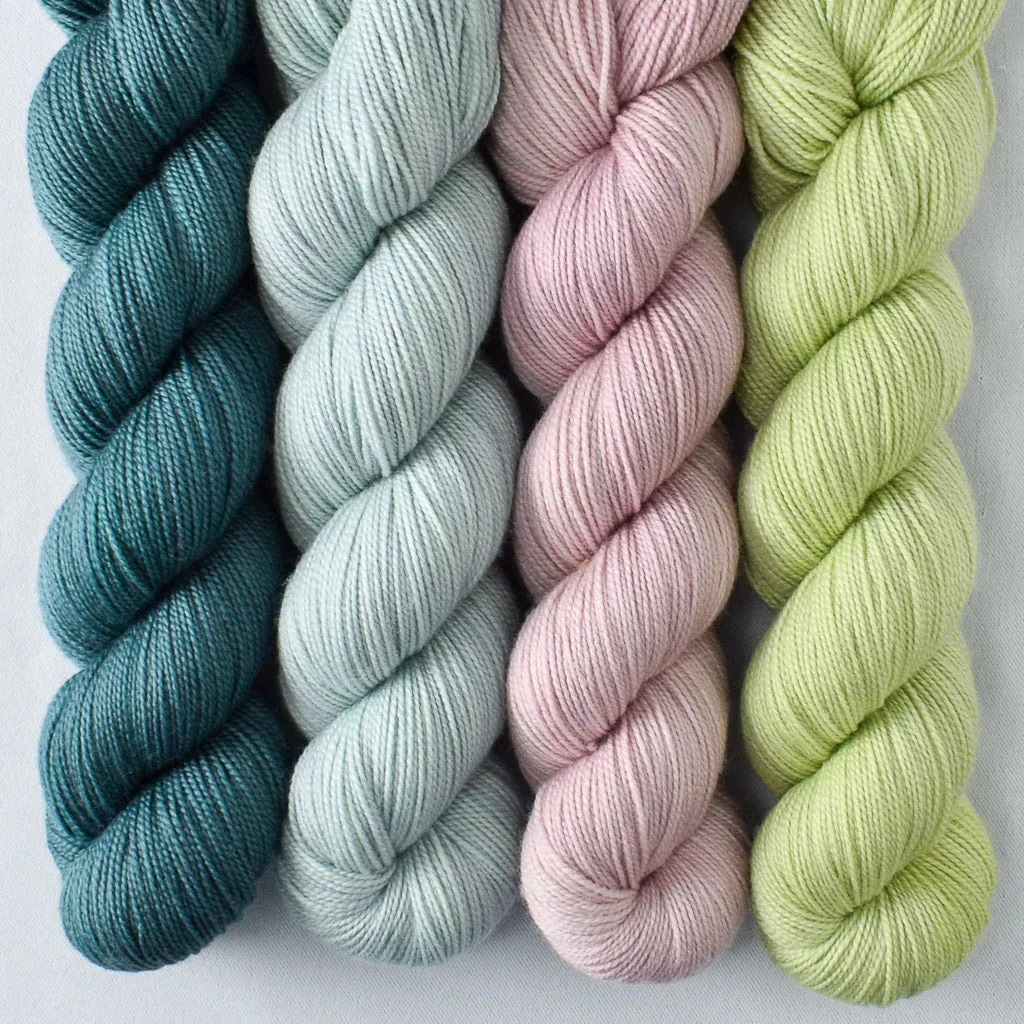 Beryl, Coventry, Softly, Spring Green - Yummy 2-Ply Quartet