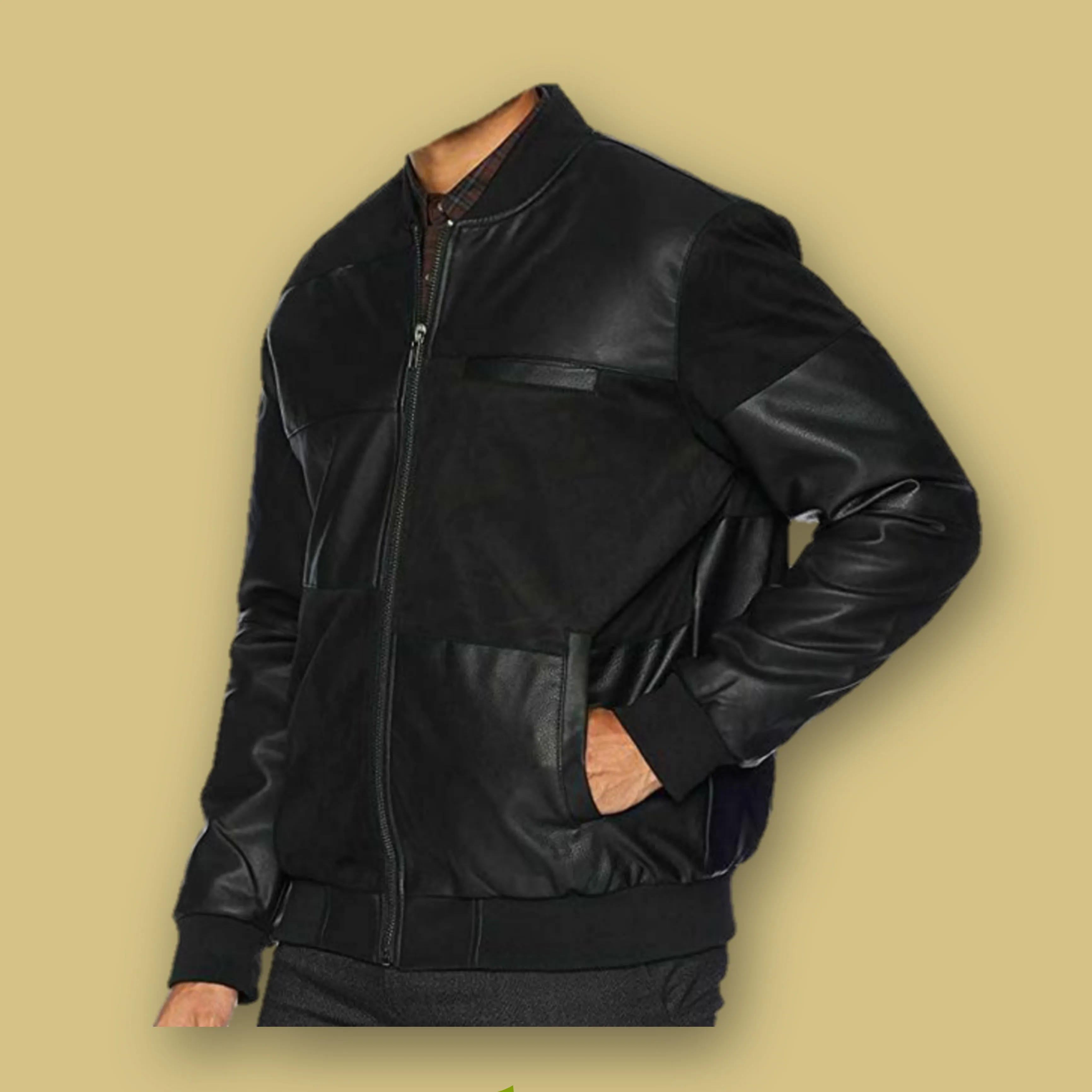 Bila Genuine Leather and seude Jacket for men -A