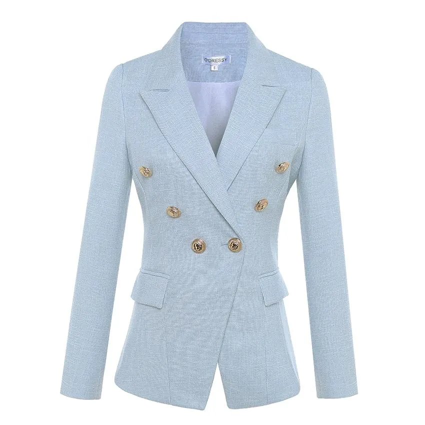 BUCKINGHAM TEXTURED BLAZER - Light Blue