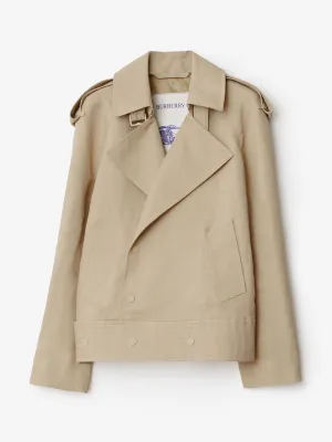 Canvas trench jacket