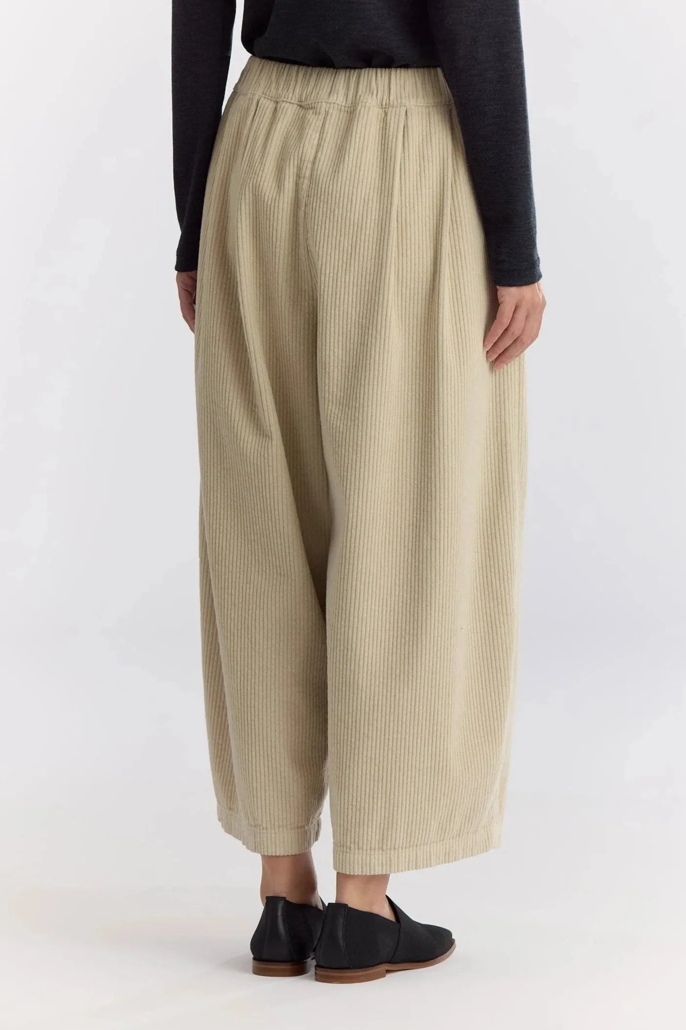 Corduroy Wide Pants, Ivory