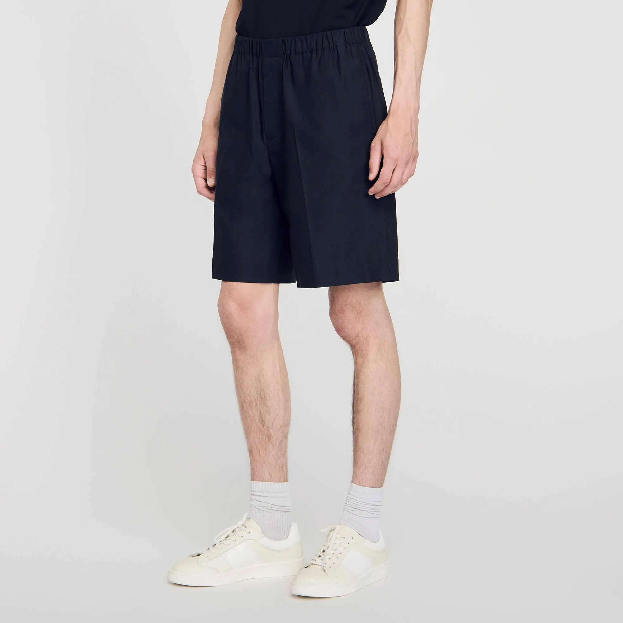 Cotton Canvas Shorts