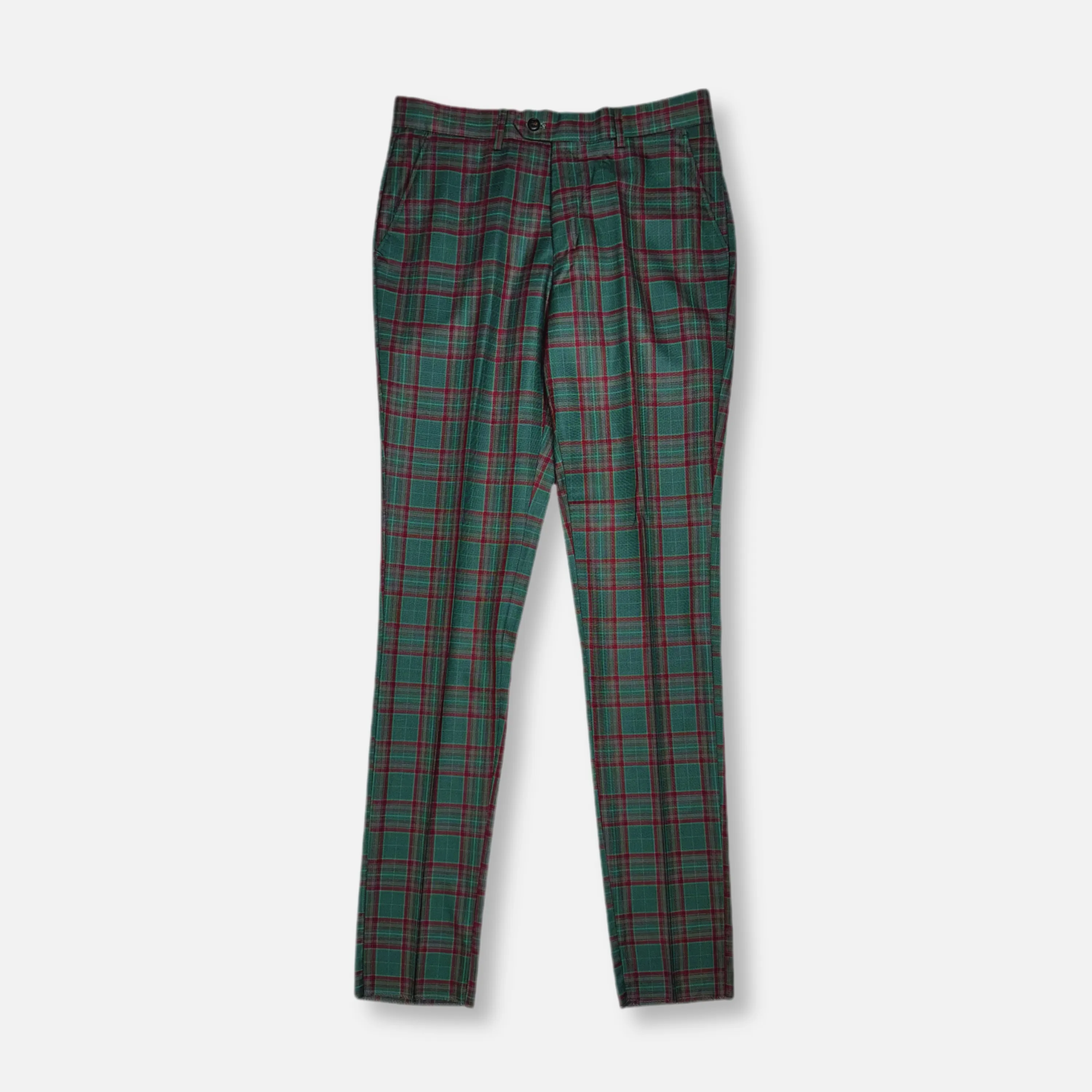 Davio Plaid Double Breasted Suit