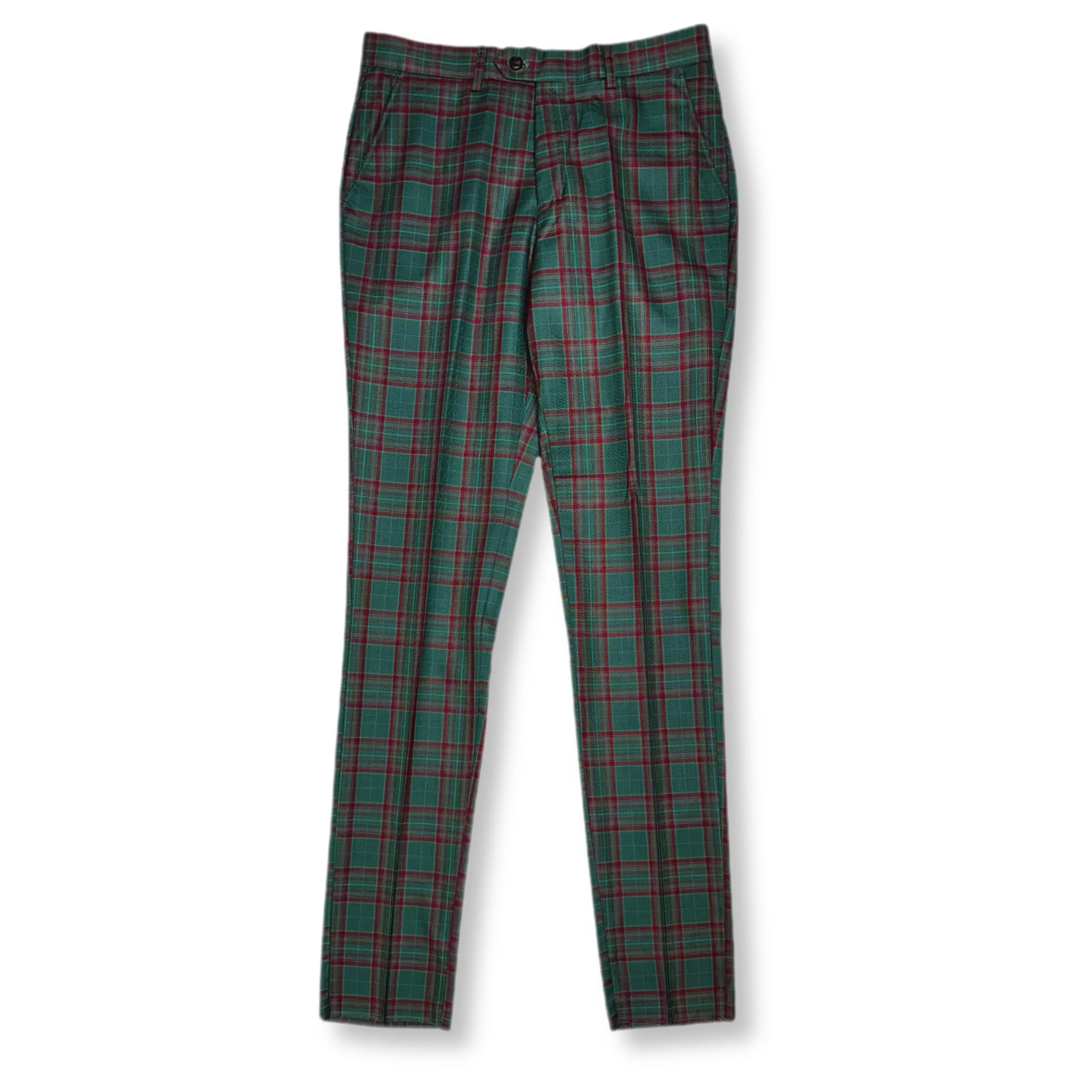 Davio Plaid Double Breasted Suit