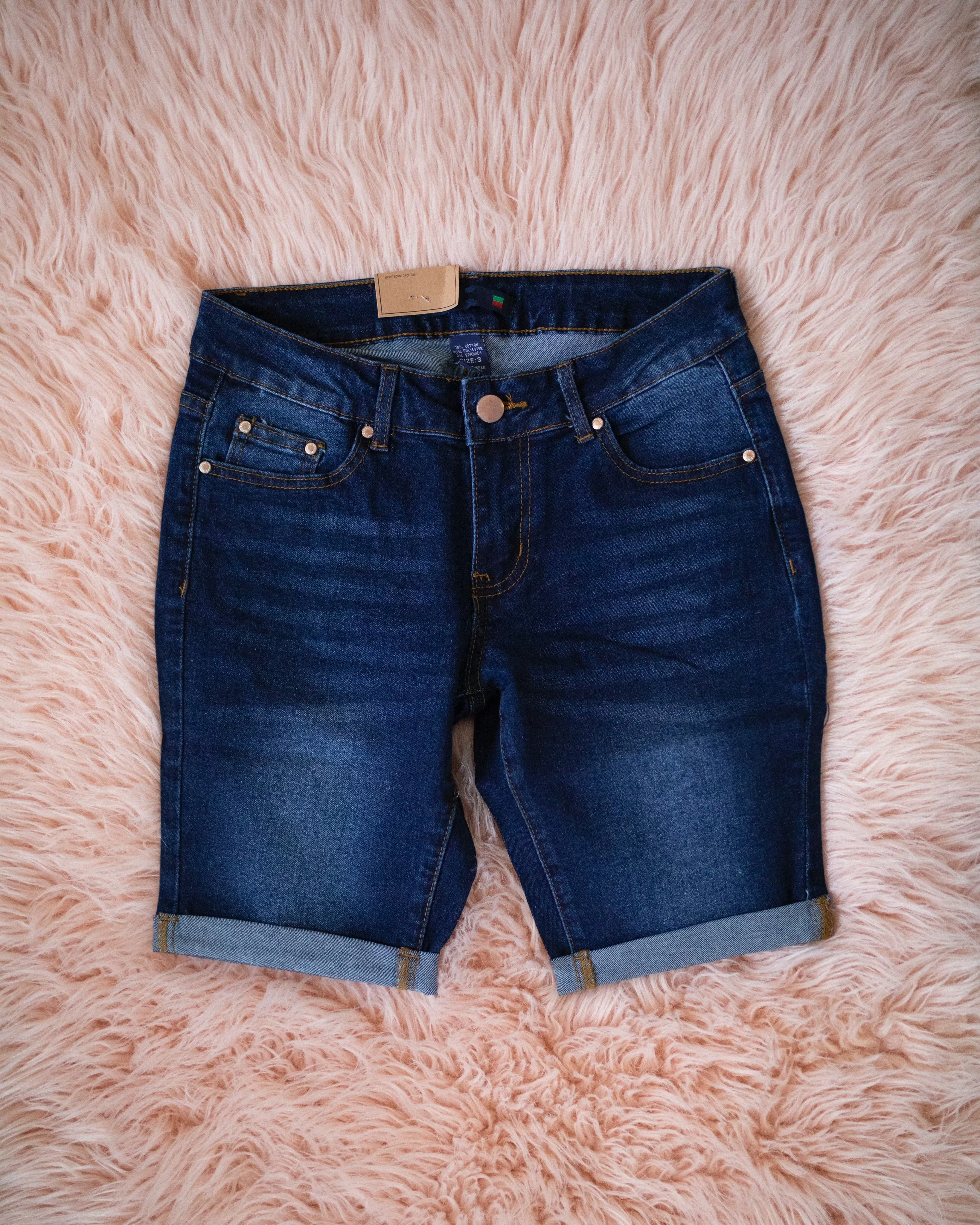 Denim Bermuda Shorts