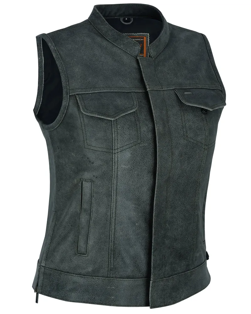 DS229 Women's Premium Single Back Panel Concealment Vest - GRAY