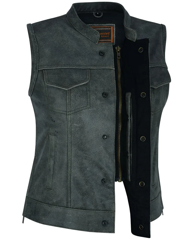 DS229 Women's Premium Single Back Panel Concealment Vest - GRAY