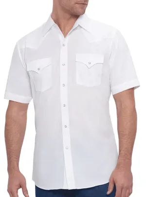 Ely Walker Men´s Short Sleeve Solid White Shirt