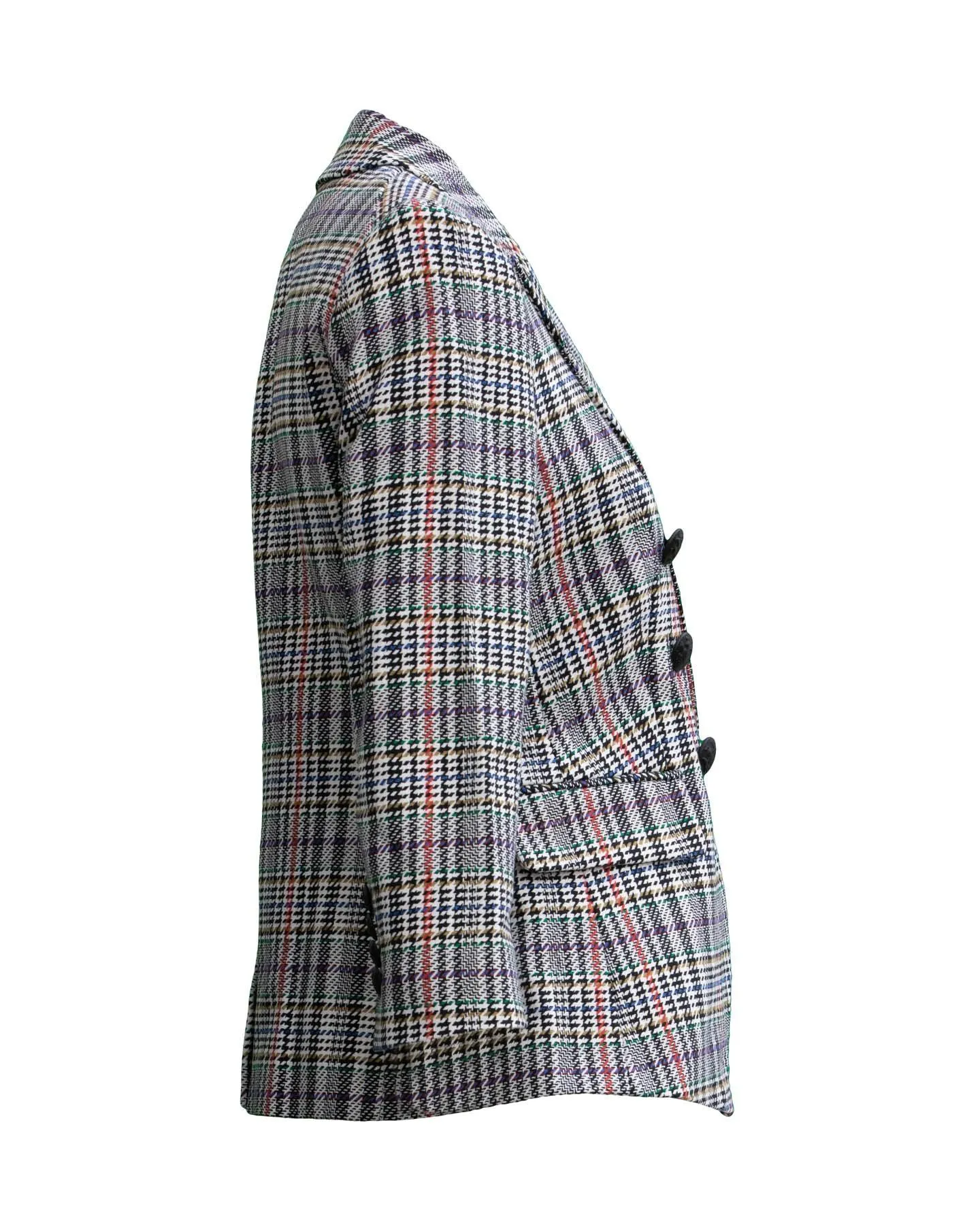 Empire Dickey Jacket in Plaid Multi