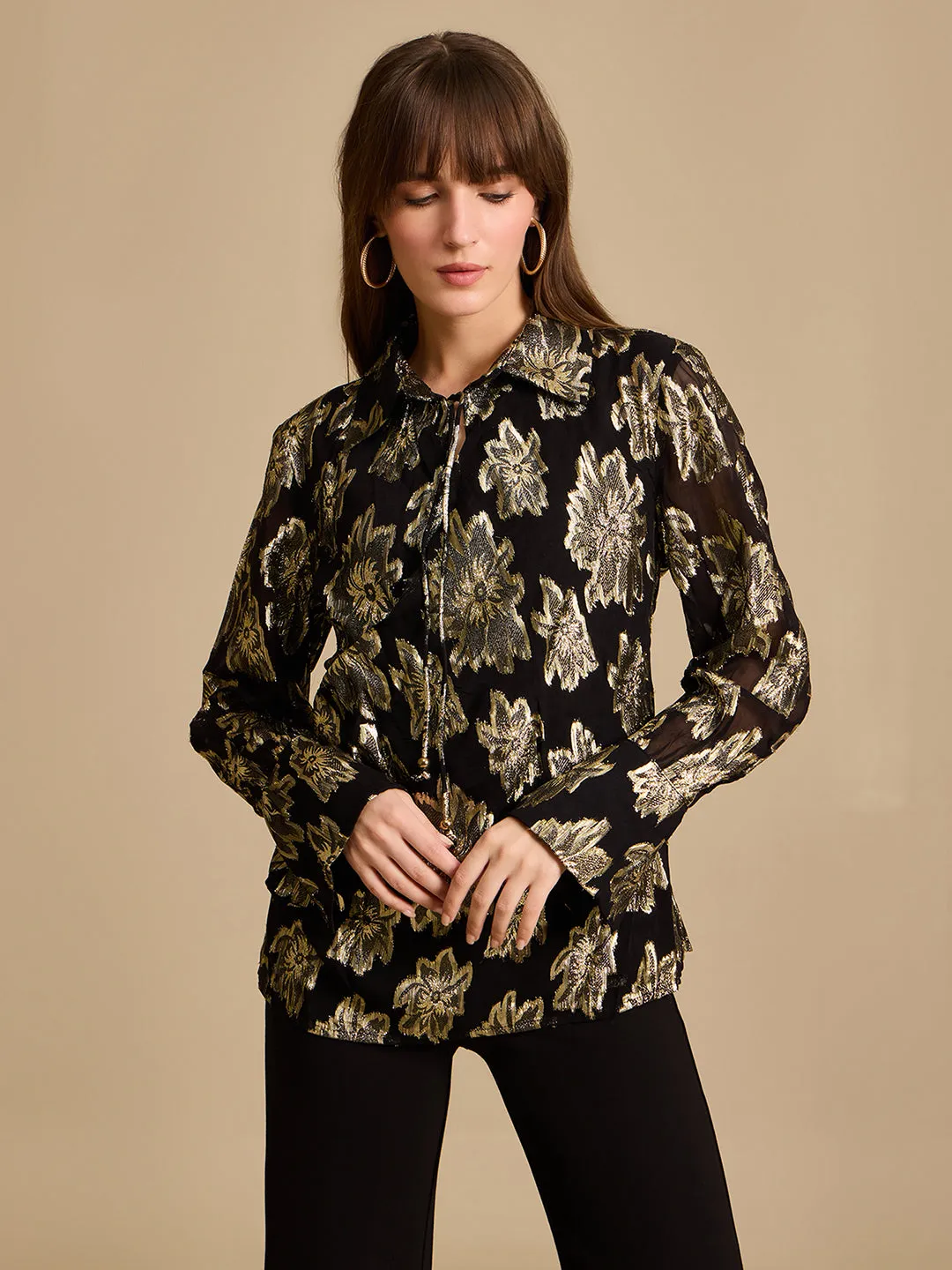 Faith Textured Blouse