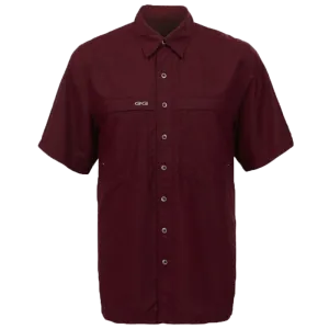 Gameguard Men's Maroon Microfiber Shirt