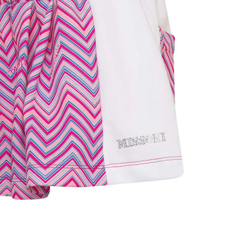 Girls Zig Zag Cotton Shorts