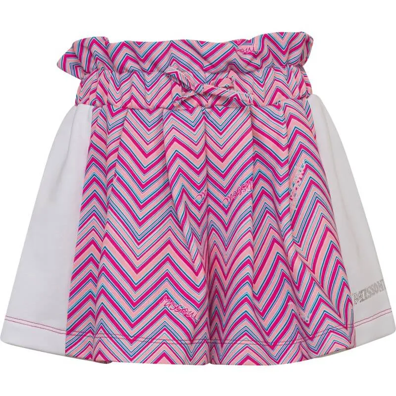 Girls Zig Zag Cotton Shorts