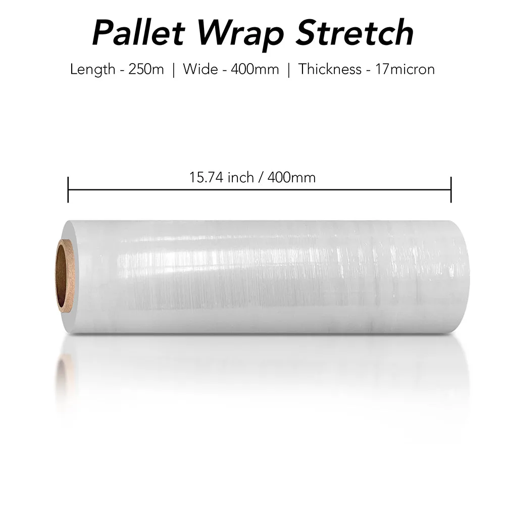 Heavy Duty Clear Plastic Shrink Wrap Cling Film Stretch Roll for Pallet Packaging