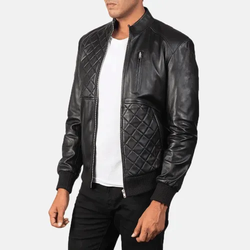 Mens Black Leather Jacket