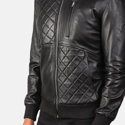 Mens Black Leather Jacket