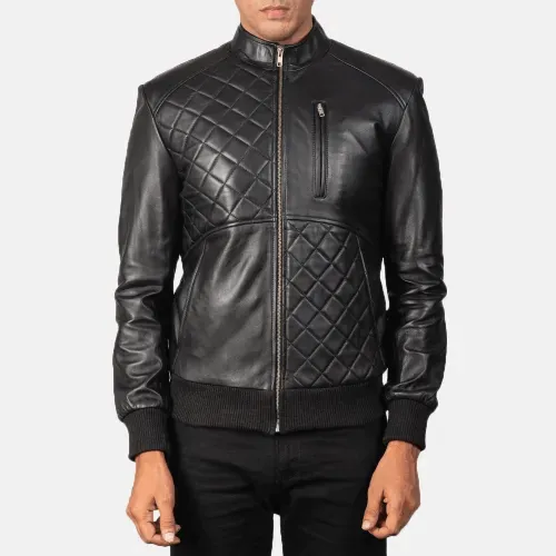 Mens Black Leather Jacket