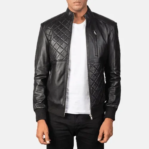 Mens Black Leather Jacket