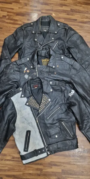 Mens D/pocket leather jackets