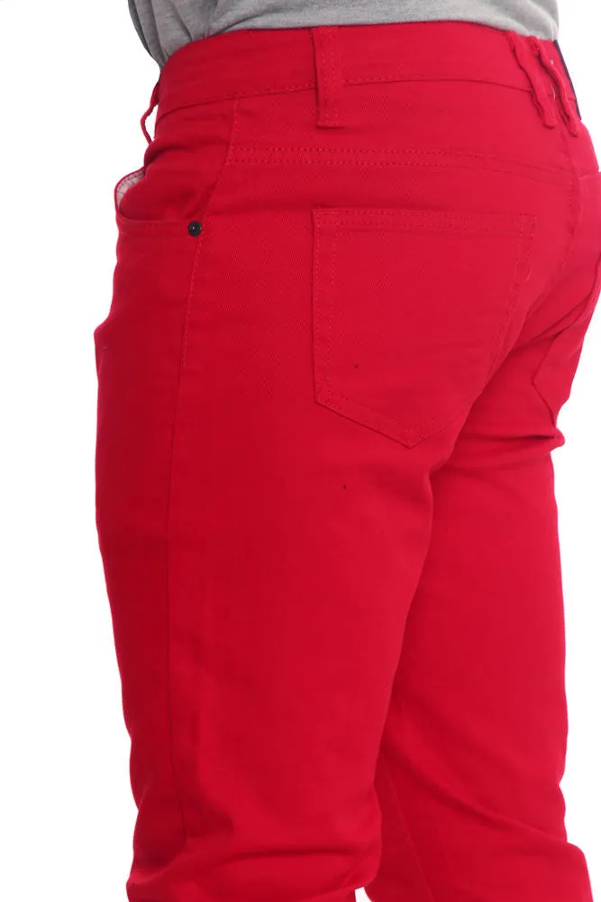 Men's Taper Fit Colored Denim Jeans