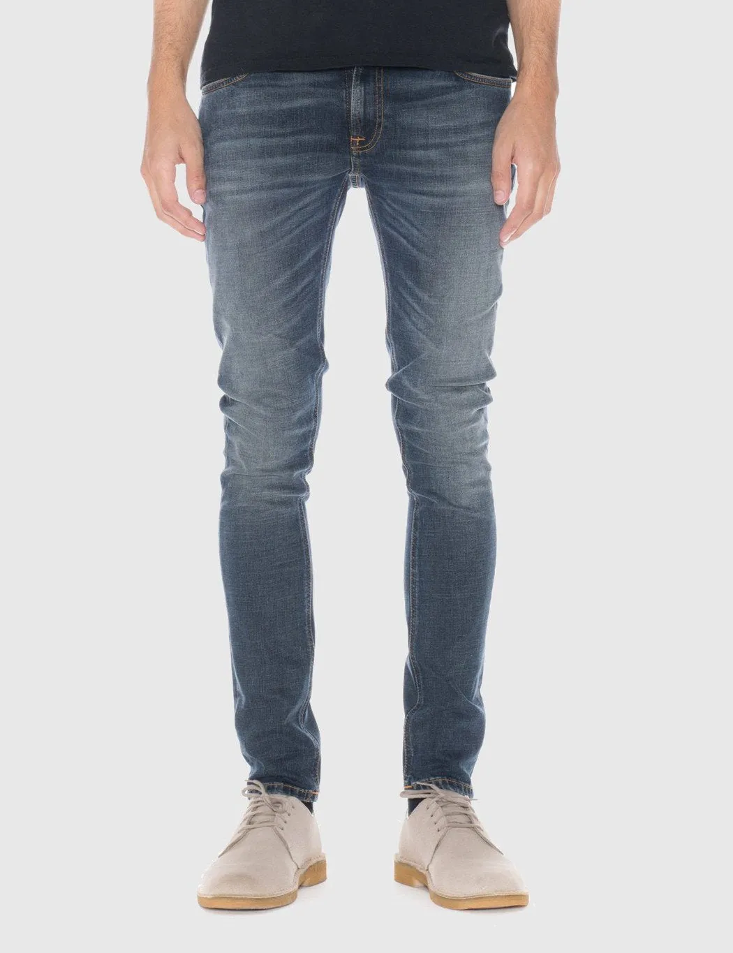 Nudie Skinny Lin Jeans (Super Tight) - Tender Worn Blue