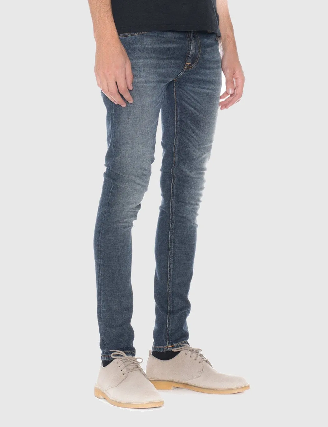 Nudie Skinny Lin Jeans (Super Tight) - Tender Worn Blue