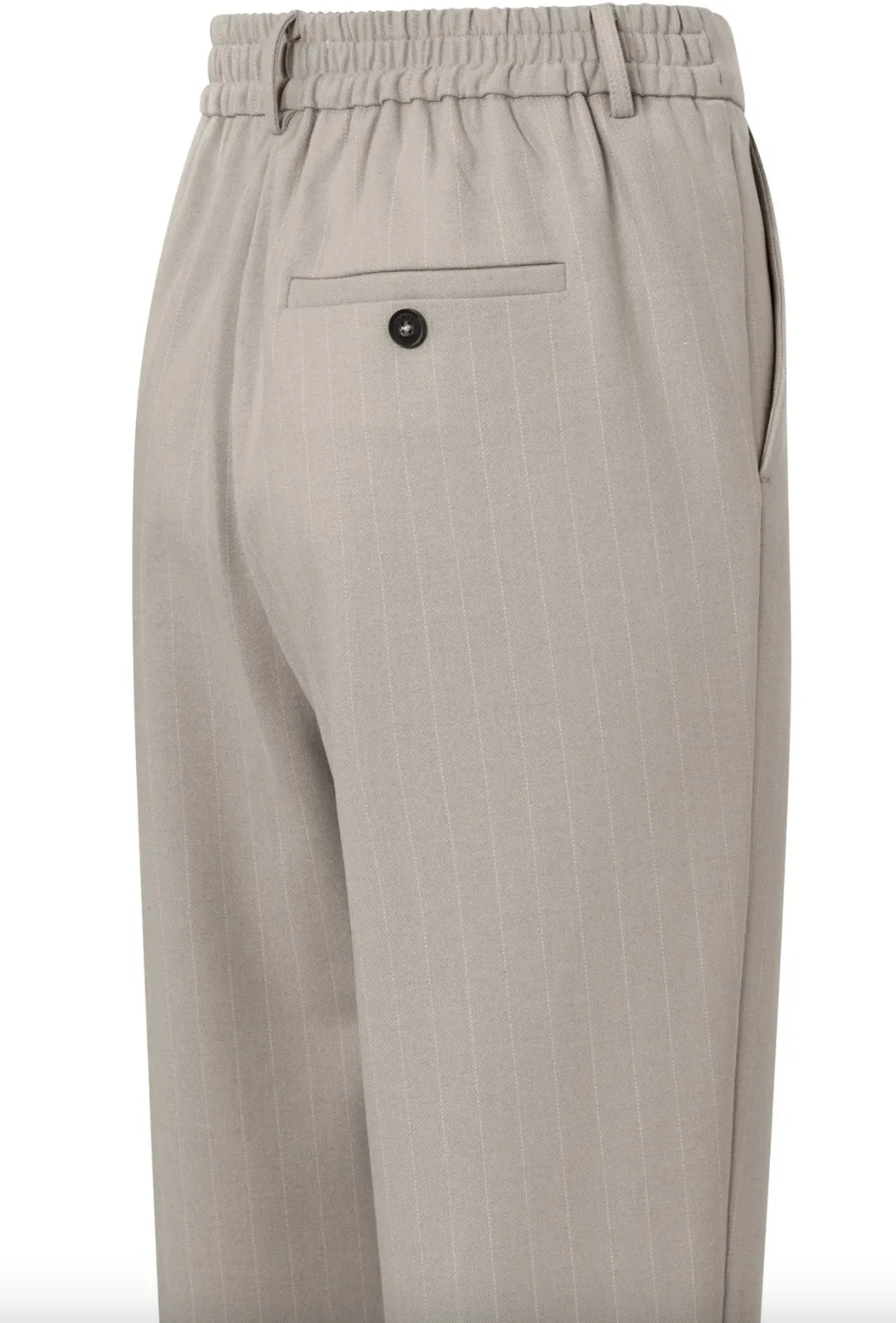 Pinstripe Trouser in Dove Grey Dessin