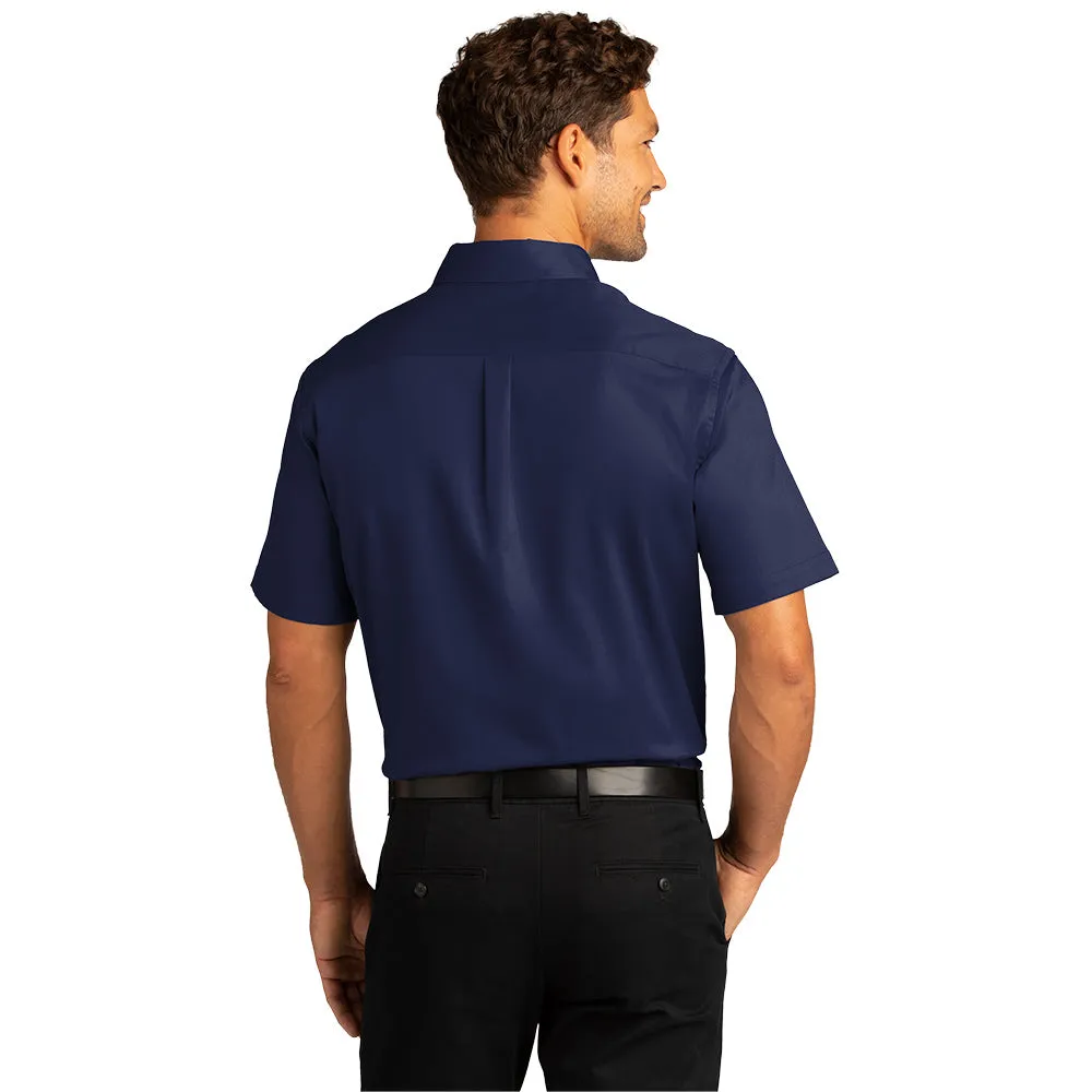 Port Authority® Short Sleeve SuperPro React™ Twill Shirt - True Navy