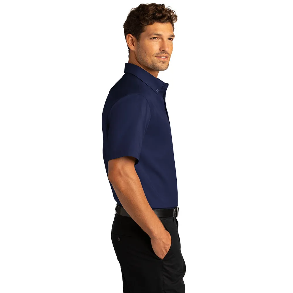 Port Authority® Short Sleeve SuperPro React™ Twill Shirt - True Navy