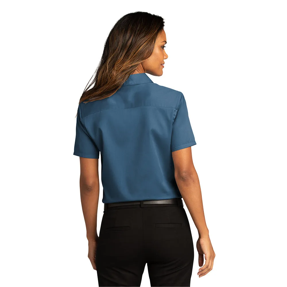 Port Authority® Women's Short Sleeve SuperPro React ™ Twill Shirt - Regatta Blue