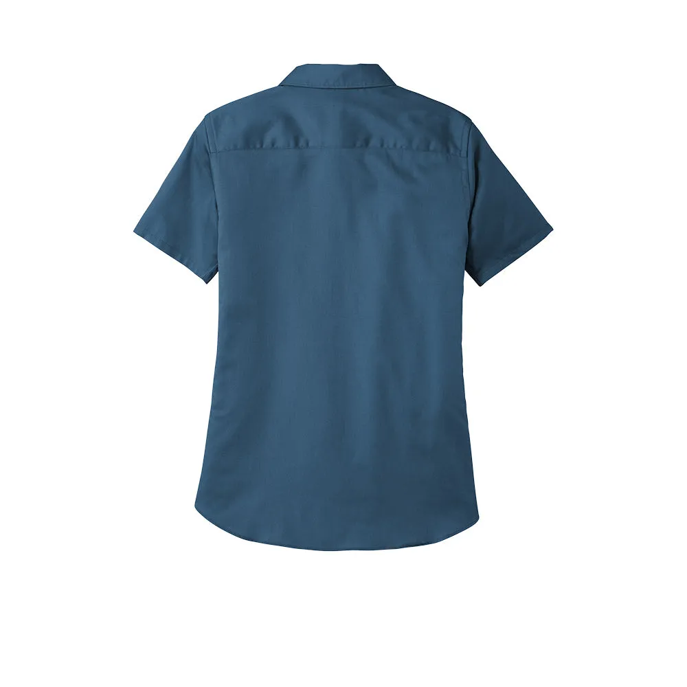 Port Authority® Women's Short Sleeve SuperPro React ™ Twill Shirt - Regatta Blue