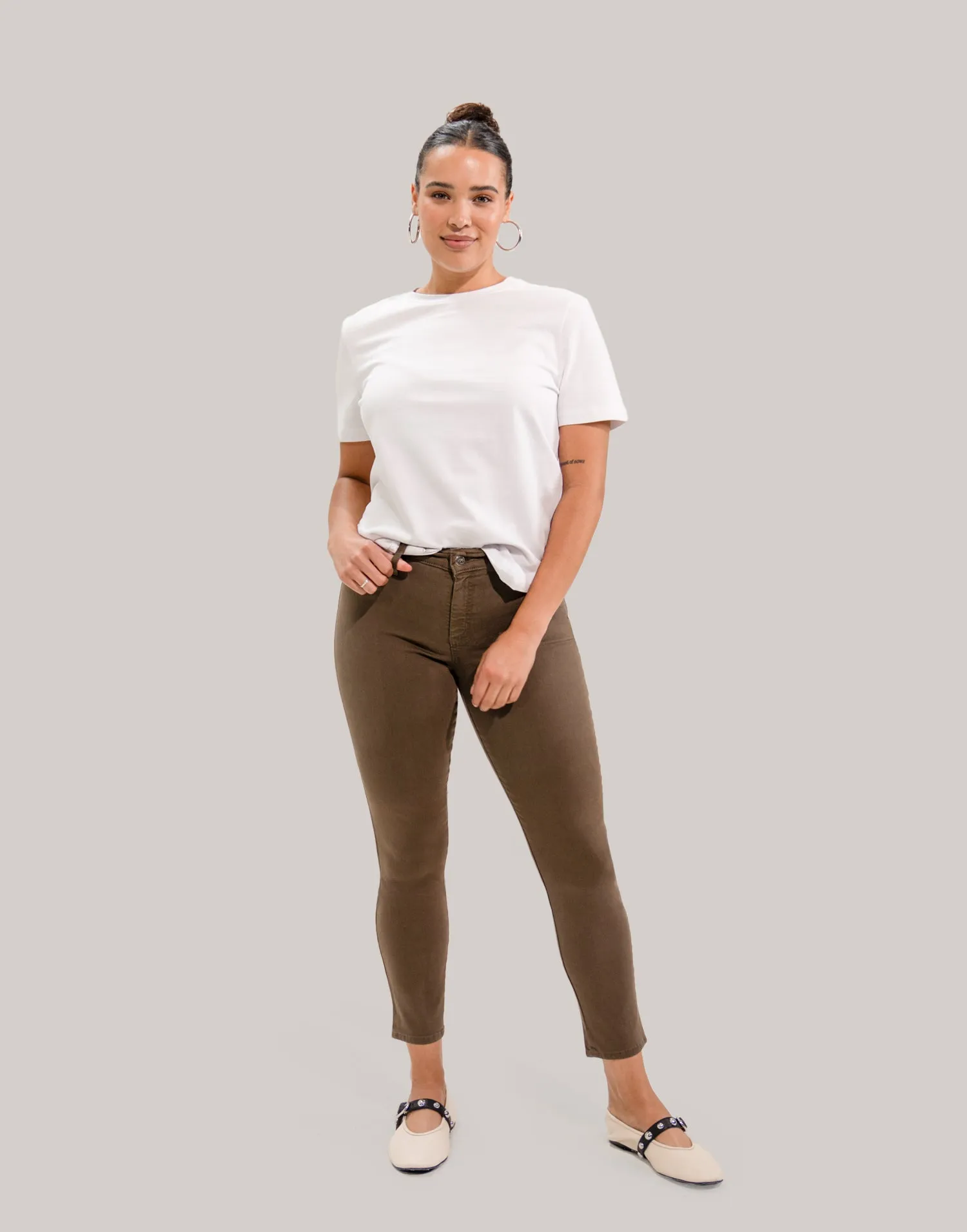 RACHEL SKINNY JEANS / SAFARI