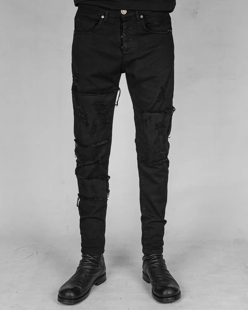 Skinny breakage jeans black