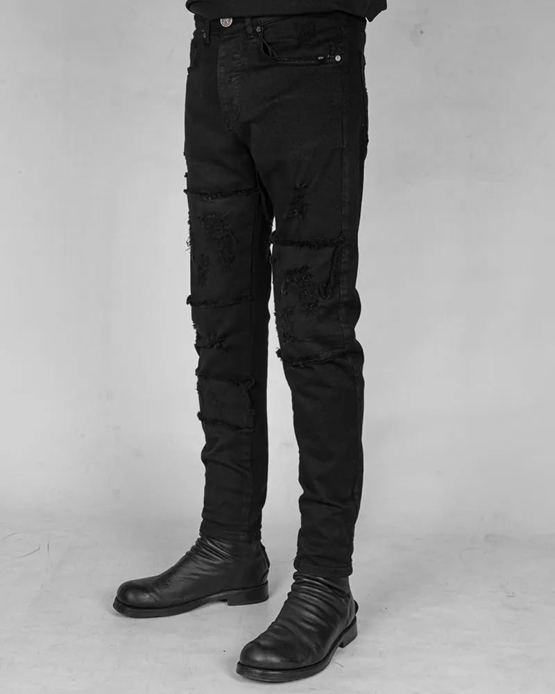 Skinny breakage jeans black