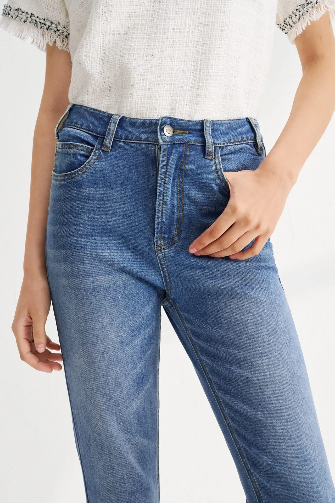 Stretch Denim Skinny Jeans