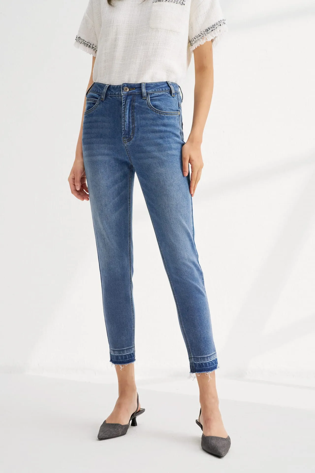 Stretch Denim Skinny Jeans