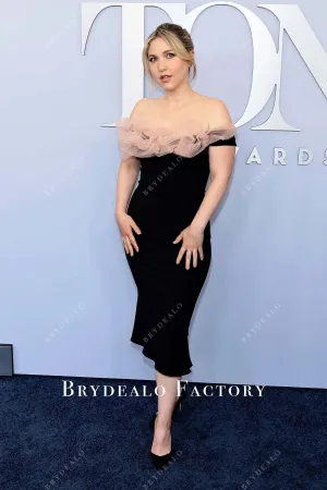 Taylor Tomlinson 2024 Tony Awards Black Off-Shoulder Dress