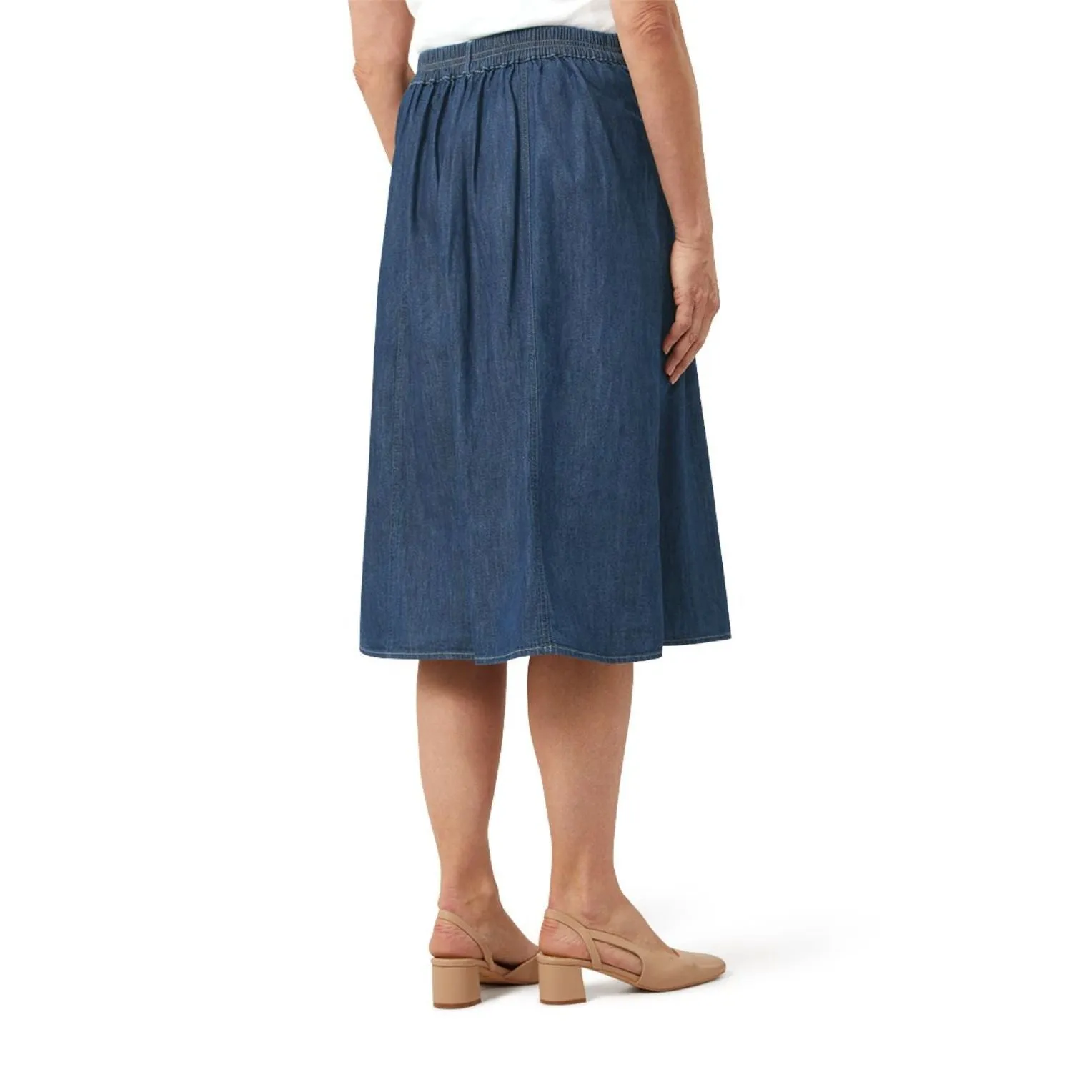 TIGI 14/16 Denim Panel Skirt