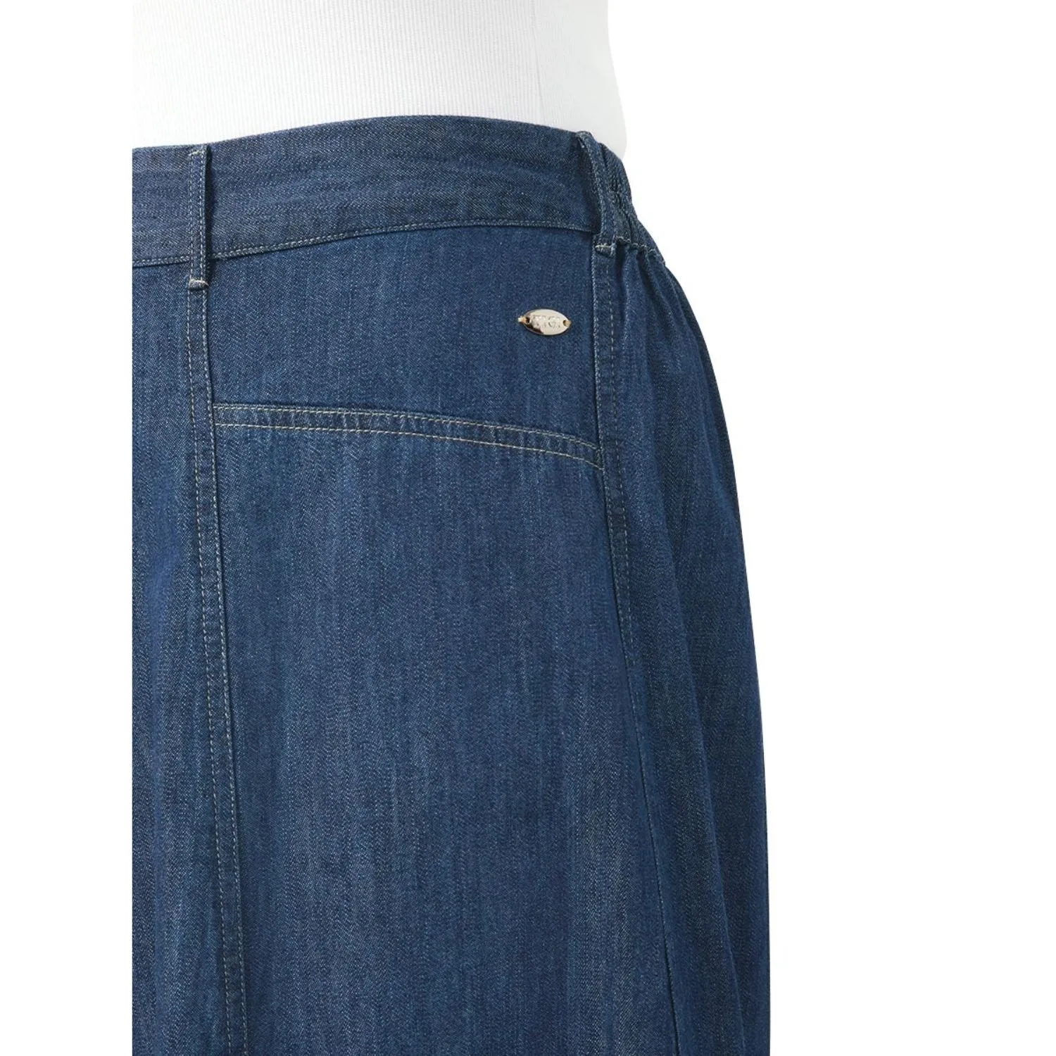 TIGI 14/16 Denim Panel Skirt