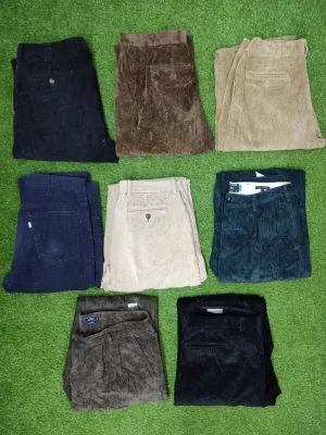 Unbranded Men's Thick Corduroy Pants 08 pcs - OVR003