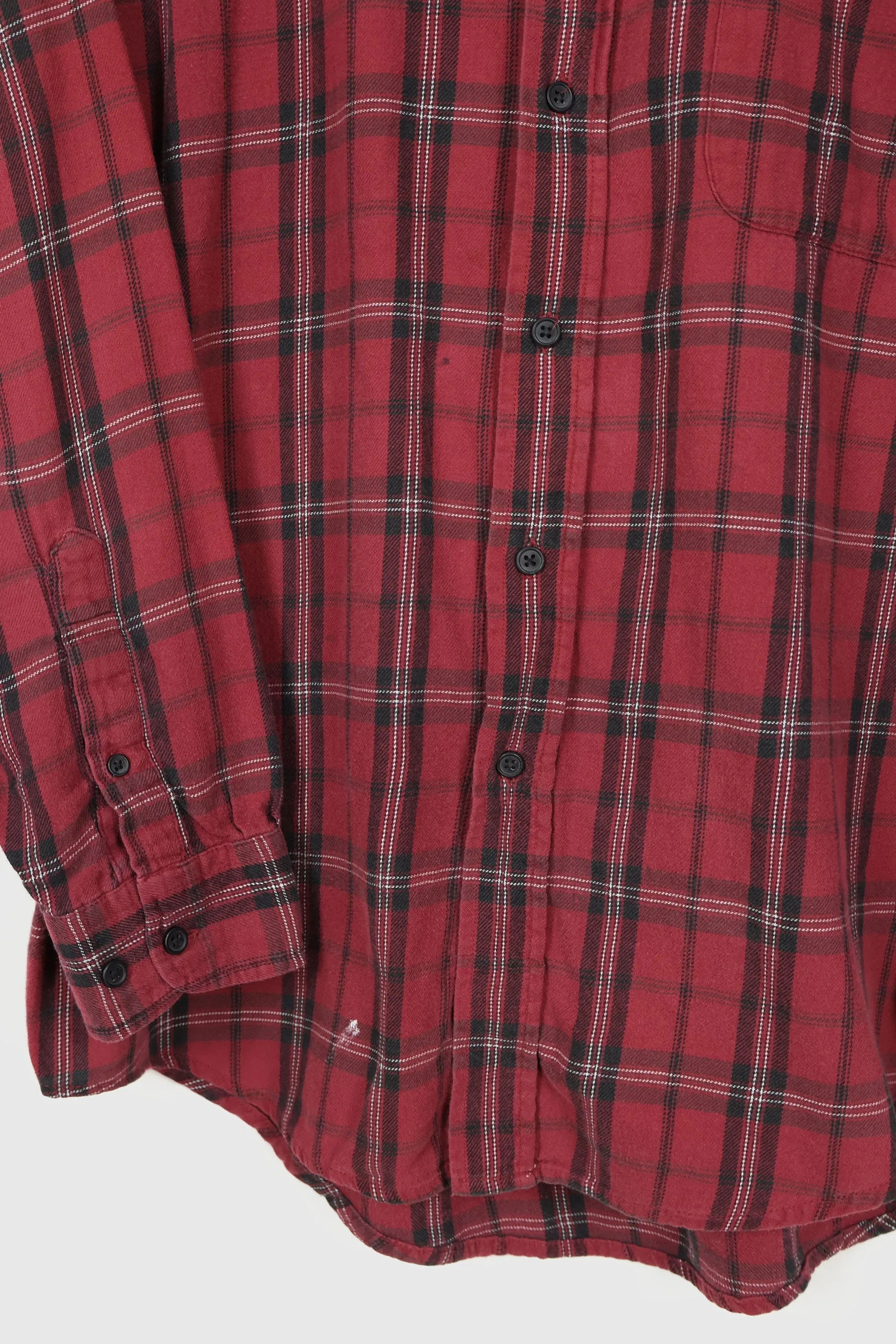 Vintage Red Button-Down Shirt