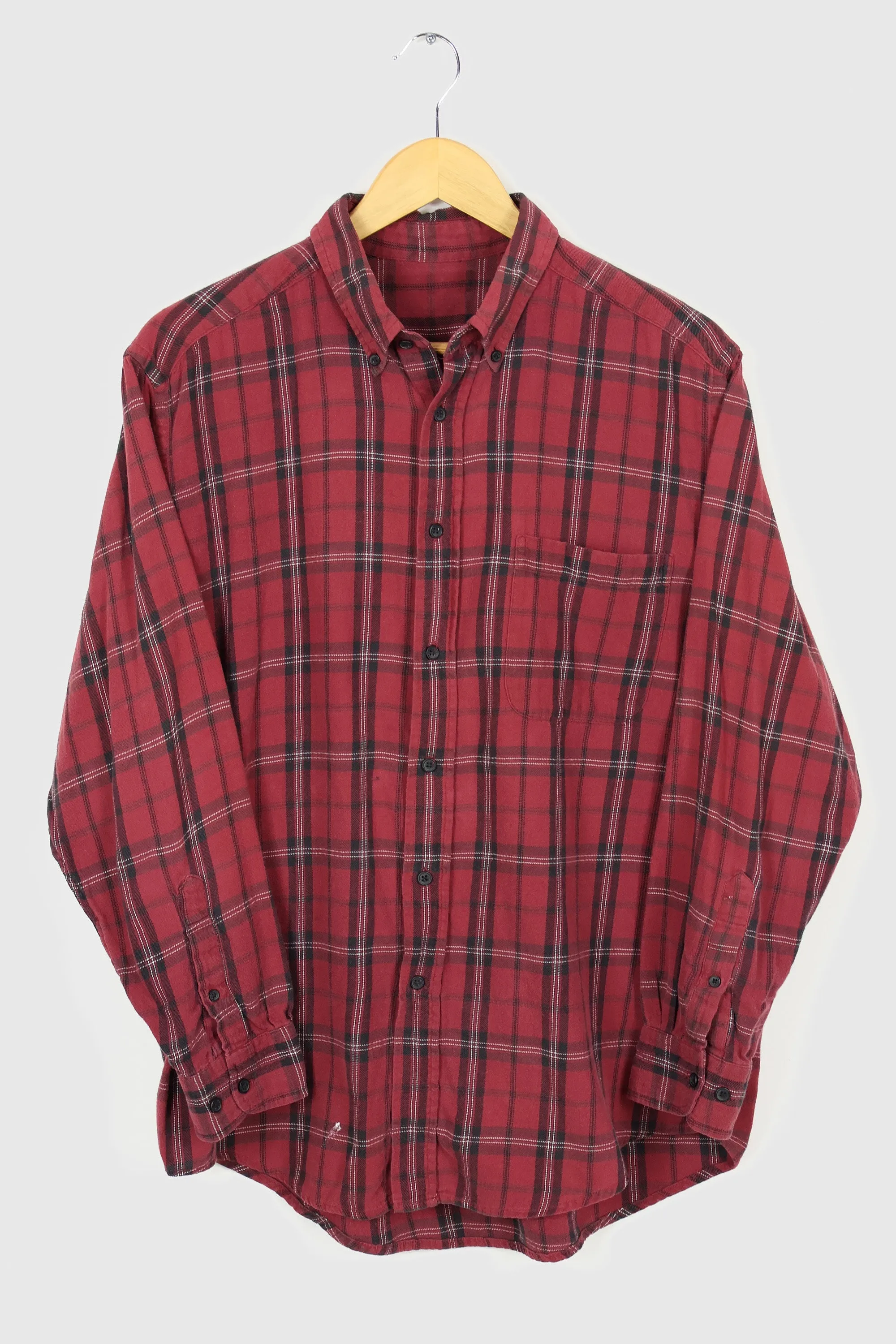 Vintage Red Button-Down Shirt