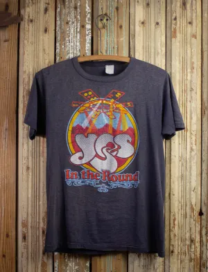 Vintage Yes In The Round Concert T Shirt 1978 Black Small