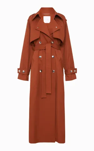 Voyage Maxi Trench | Terracotta